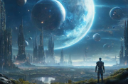 人工智能的叙述文，未来世界的诗意描绘，人工智能绘就的诗意未来世界