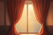 绘制关闭的窗帘，艺术创作中的光影与细节，光影细节下的艺术窗帘之美