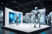 人工智能特装展位，引领科技潮流的创新展示平台，AI前沿领航，科技潮流下的智能特装展位盛况