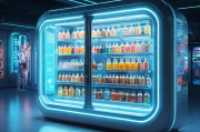 人工智能饮料柜，未来生活的便捷饮品管家，未来生活新宠，人工智能饮料柜，你的便捷饮品管家，智能饮品管家，引领未来生活新潮流的便捷饮料柜