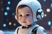 人工智能宝宝的未来图景，科技与童真的完美融合，科技童趣，展望人工智能宝宝的未来图景