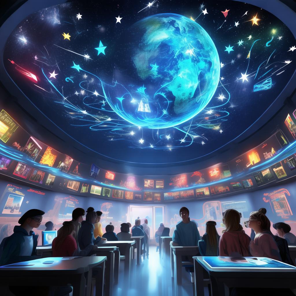 在教育的璀璨星空中，英语与人工智能的融合无疑是一颗耀眼的明星，预示着创新的教学模式和个性化的学习体验，这种充满活力的结合，正准备彻底变革语言学习，使其变得更加普及和高效。