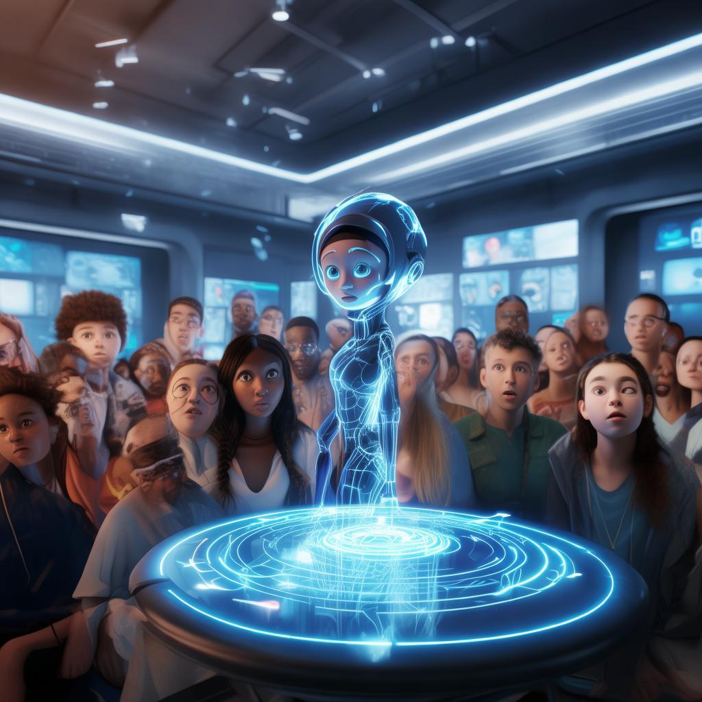 人工智能走进初一课堂，开启未来科技之旅，未来科技启航，人工智能融入初一课堂新篇章