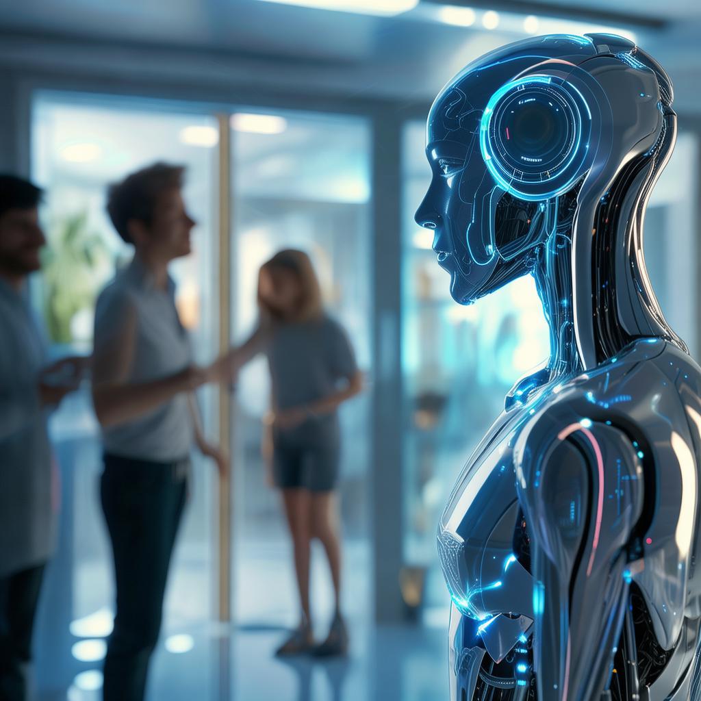 人工智能机器，未来生活的得力助手，智能未来，人工智能机器，生活新伙伴