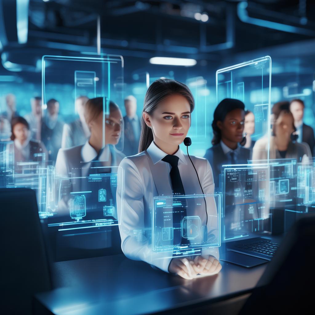 AI客服工作原理示意图