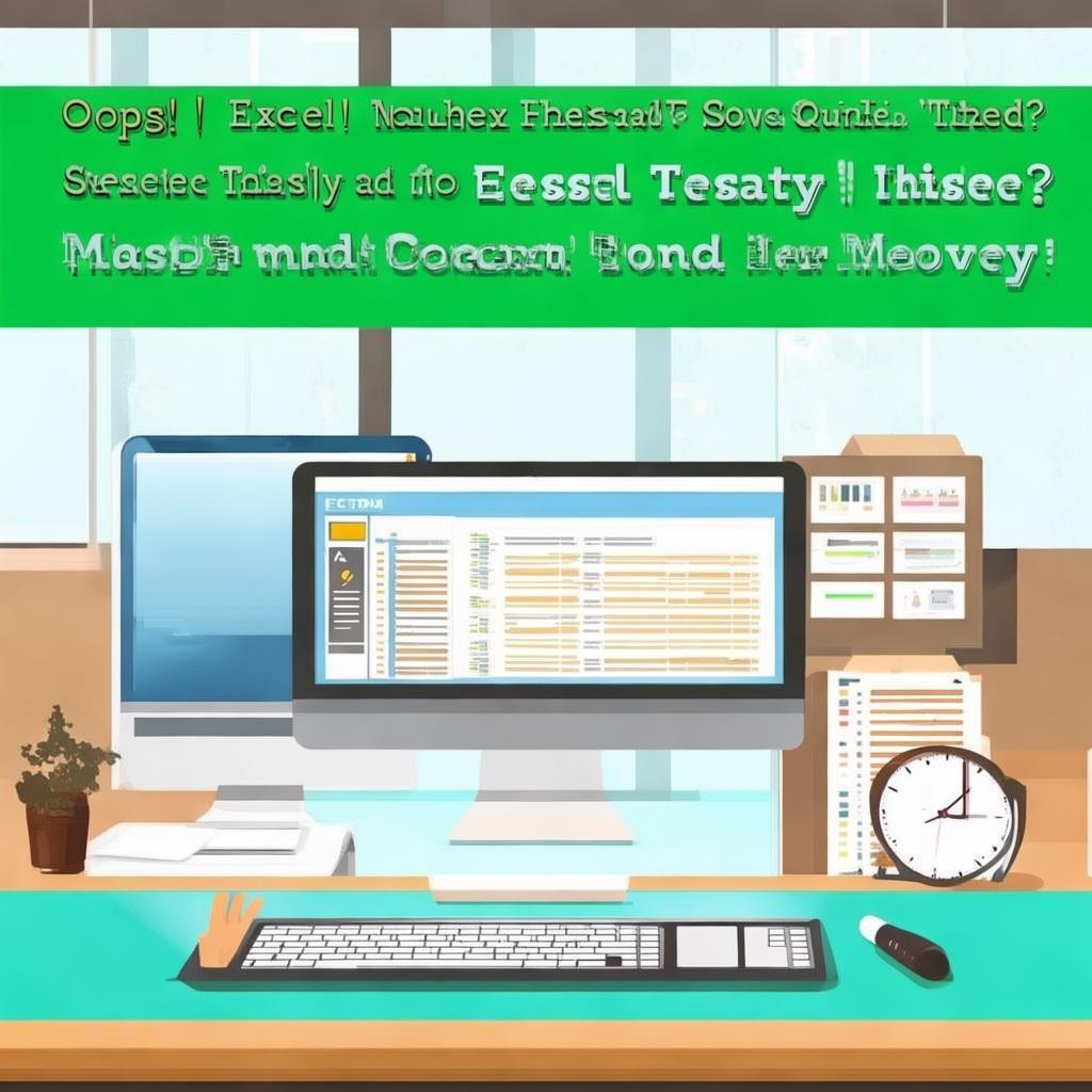 Excel没保存关闭了怎么办？教你几招轻松恢复丢失文档，紧急恢复！Excel文档意外关闭？掌握这些技巧找回丢失文件