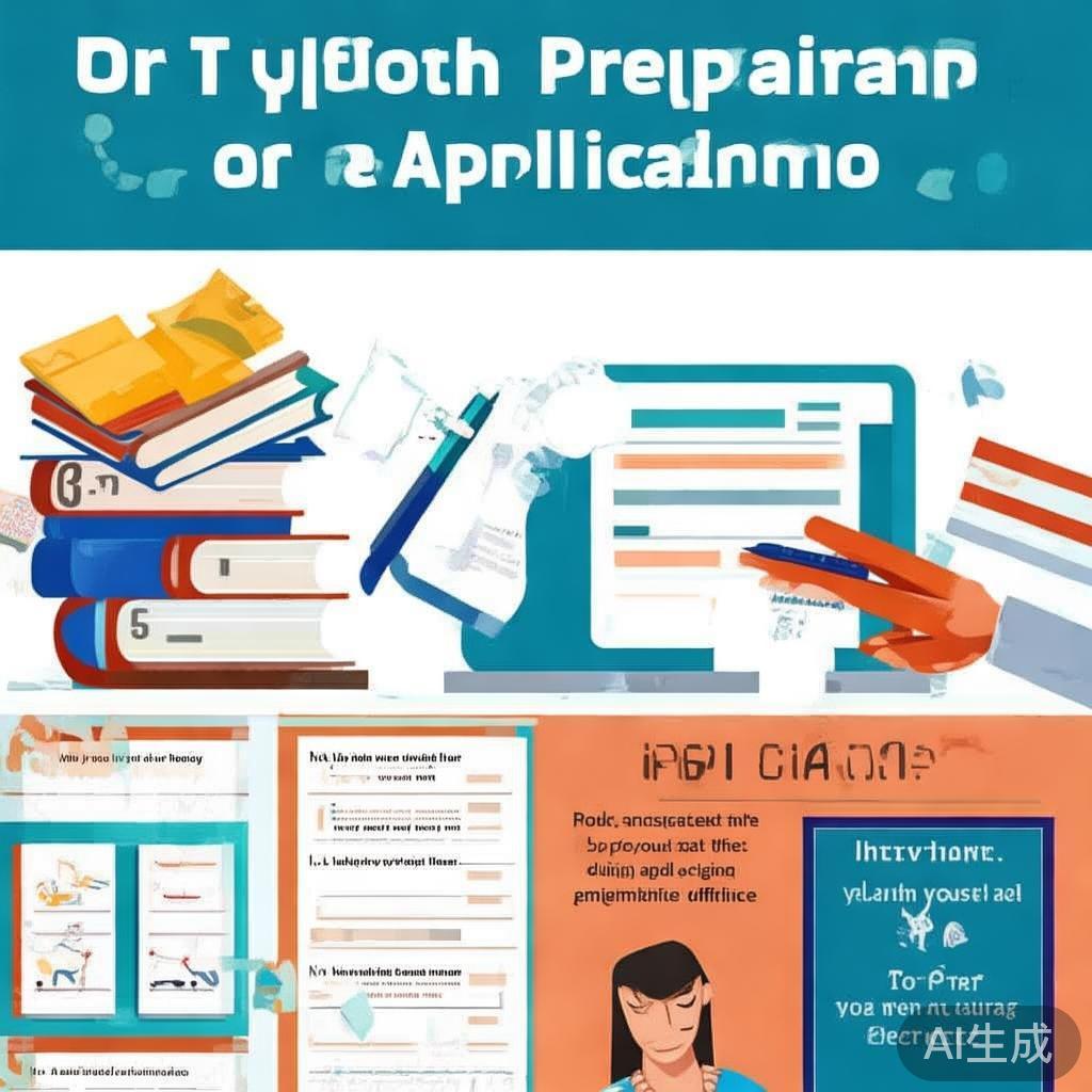 申请流程部分，可以简要描述从准备到提交申请的步骤。面试准备方面，要提到常见的问题类型和如何应对。最后，总结部分要鼓励申请者积极准备，并提供一些额外的建议，比如咨询学校或参加校友活动