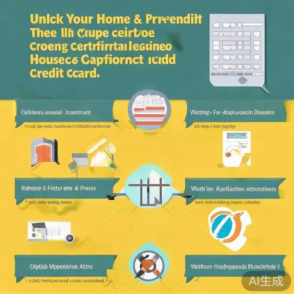接下来，我得考虑文章的结构。标题要吸引人，可能需要包含房证和办理信用卡这两个关键词。然后，内容部分要分步骤讲解，从准备材料到申请流程，再到审核和后续操作，每个部分都要详细说明