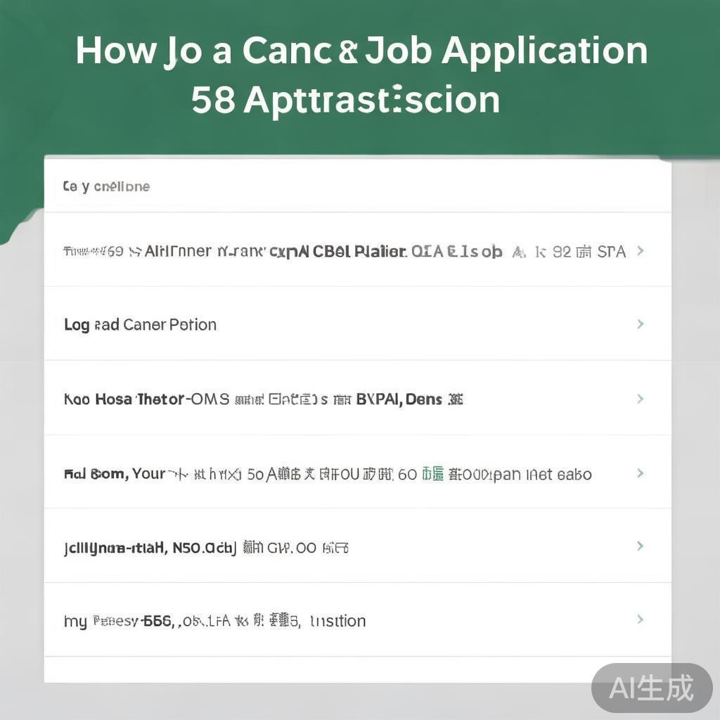 好，我现在需要帮用户写一篇关于如何取消58的职位申请的文章。首先，我得理解用户的需求。用户可能是在求职过程中遇到了问题，想要取消之前提交的职位申请，但不太清楚具体步骤