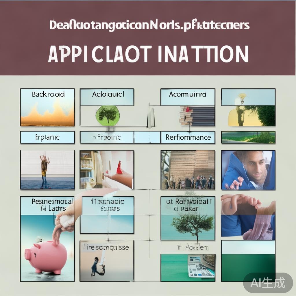 接下来，我要考虑文章的结构。通常，申请材料包括背景介绍、学业成绩、个人陈述、推荐信、个人目标和计划，以及财务情况等部分。所以，我应该把这些部分详细地分开展示，让用户能够逐一参考