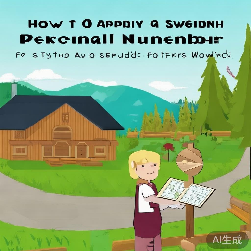 好，用户让我写一篇关于瑞典人口号怎么申请的文章，还给了标题和内容的要求。首先，我需要明确用户的需求是什么。看起来他们可能是在瑞典工作或生活，需要办理人口号，但对流程不太熟悉，所以想了解如何操作
