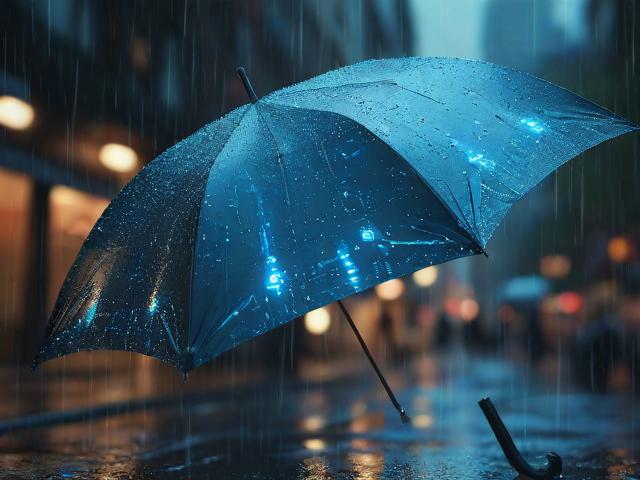 人工智能雨伞，未来出行伴侣，智慧生活新体验
