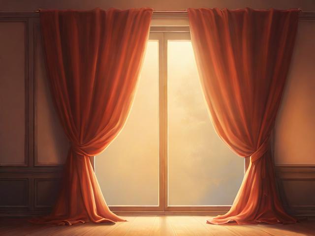 绘制关闭的窗帘，艺术创作中的光影与细节