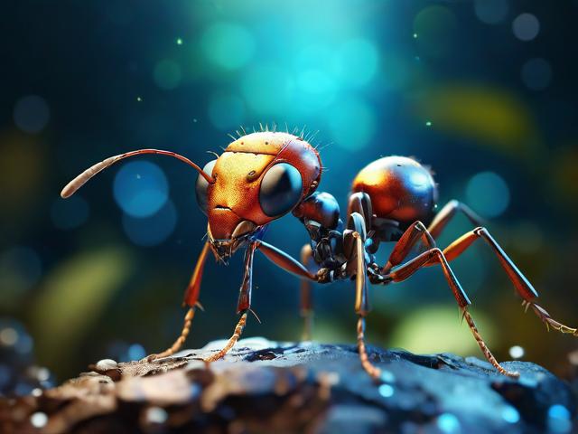 人工智能蚂蚁形象，探索数字世界中的智能小卒